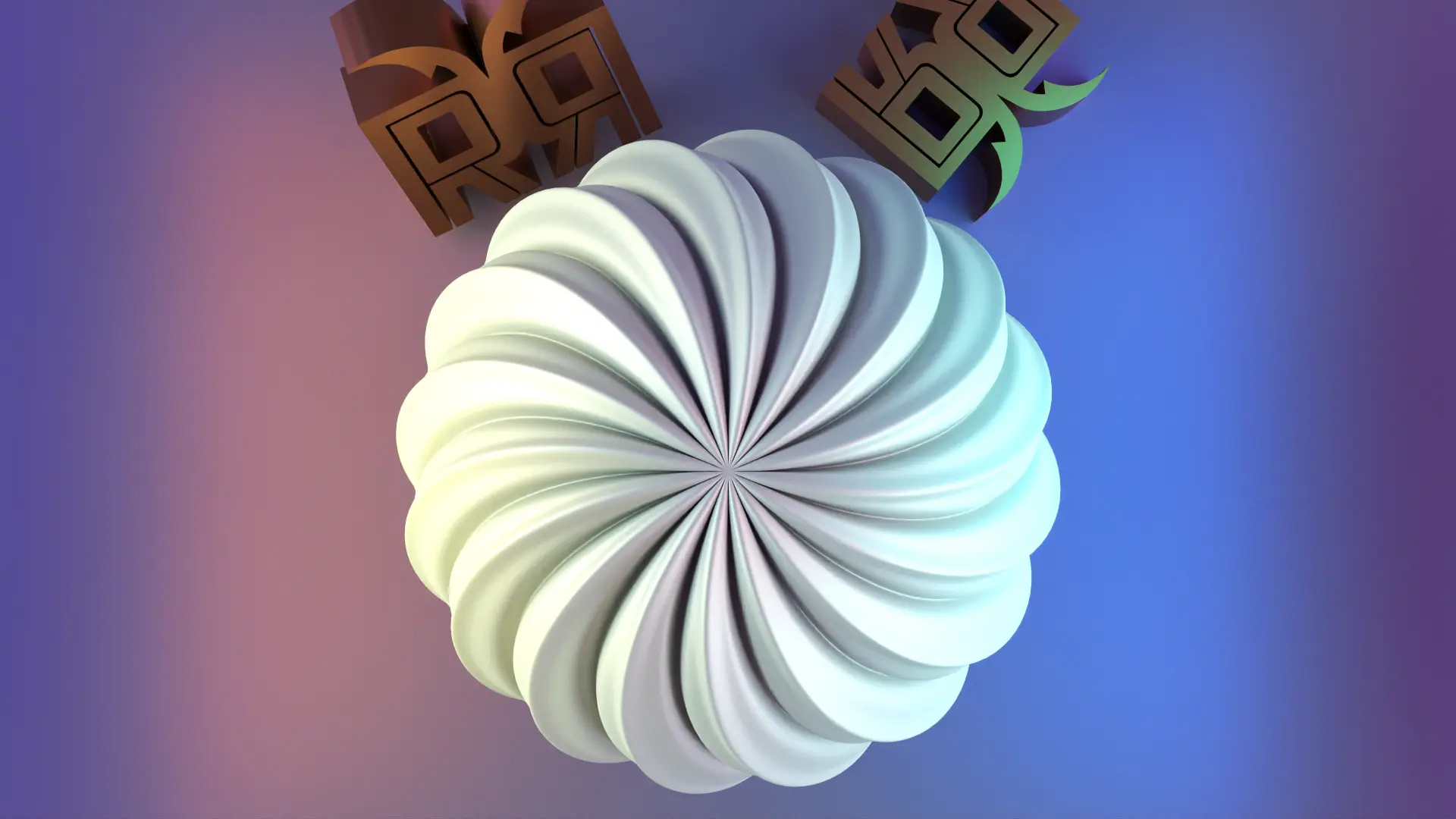 Round Welle candle mold sphere