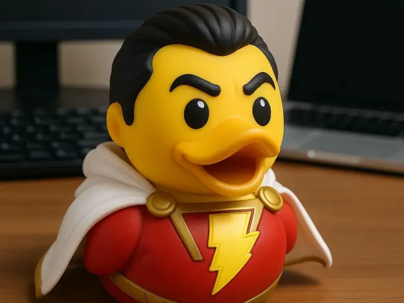 DC comic character Shazam urban vibe