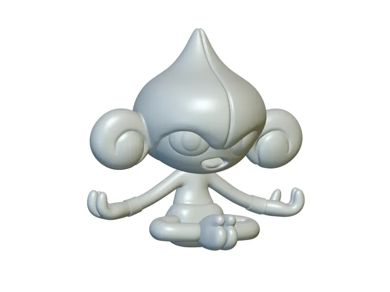 Pokemon Meditite #307 - Ready for 3D Printing!