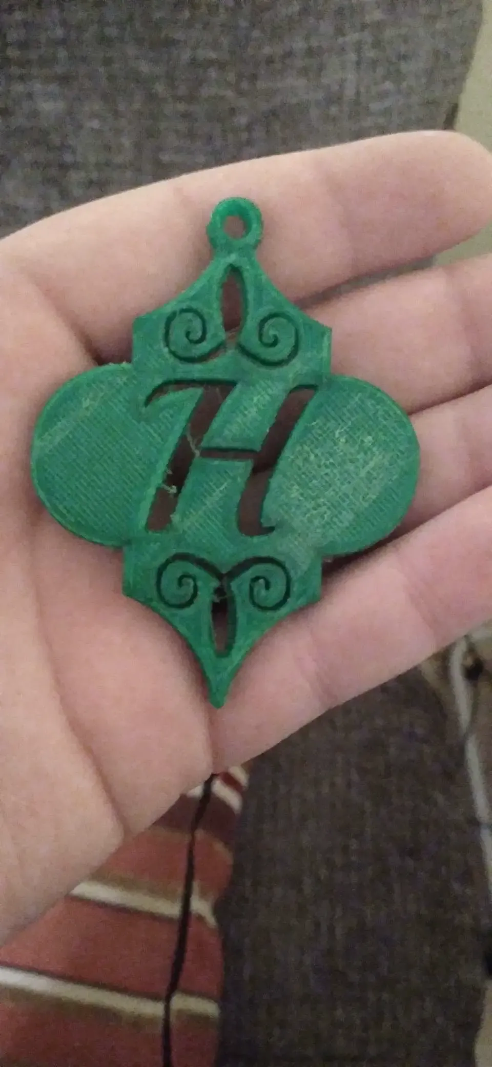 H Letter Ornament