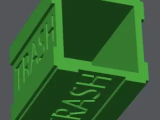 Trash Can Themed Paperclip Holder