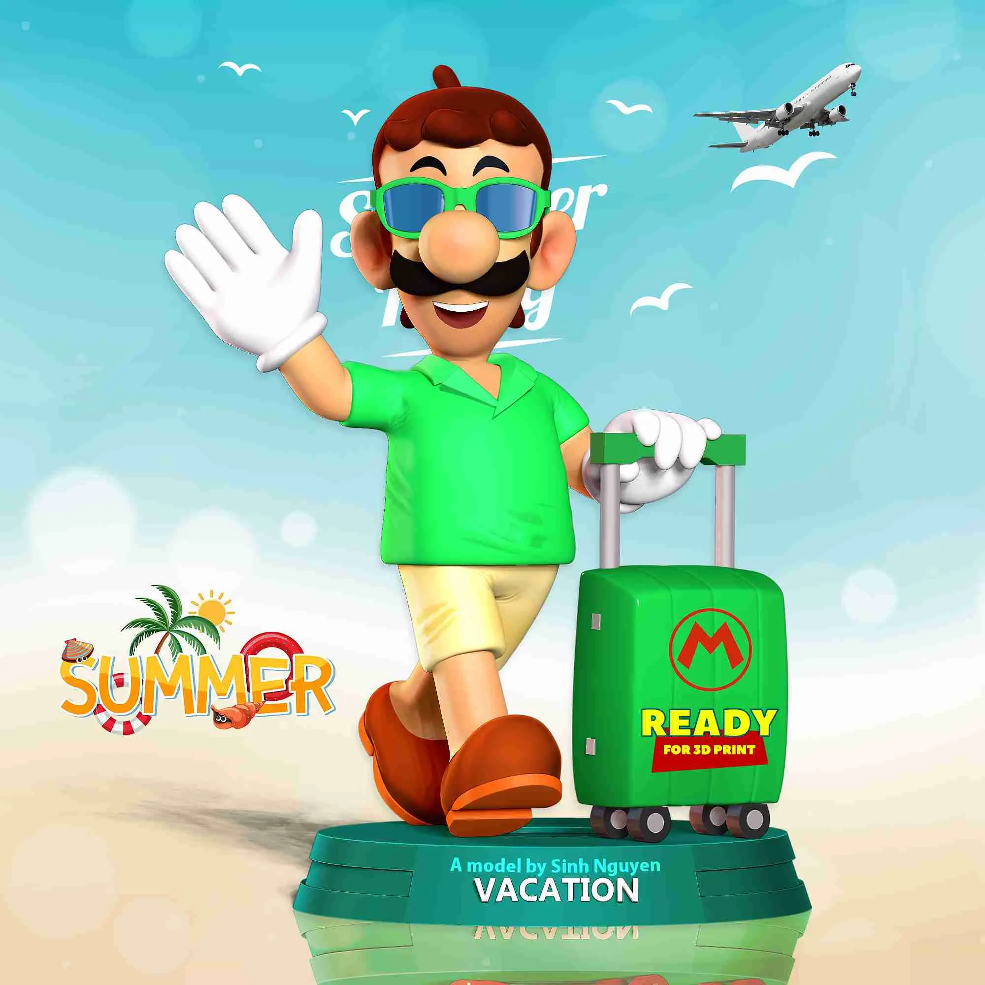 Luigi en vacances d'été
