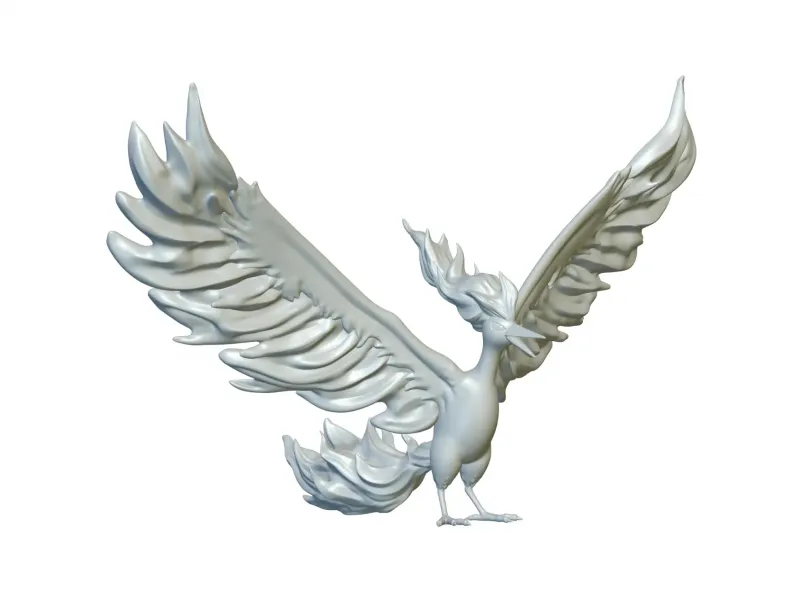 Pokemon Moltres #146 - Pronto per la stampa 3D!