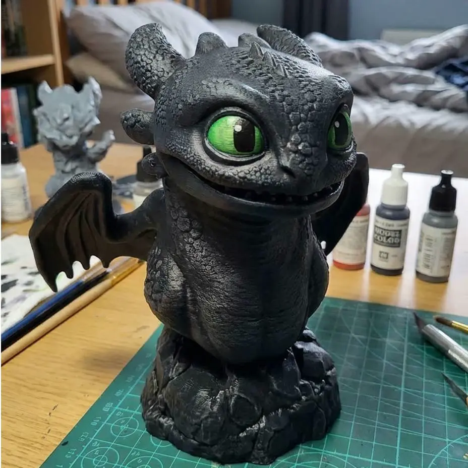 Toothless Dragon Figurine | Night Fury Statue