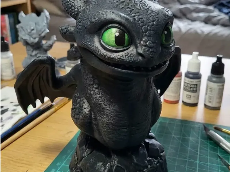 Toothless Dragon Figurine | Night Fury Statue