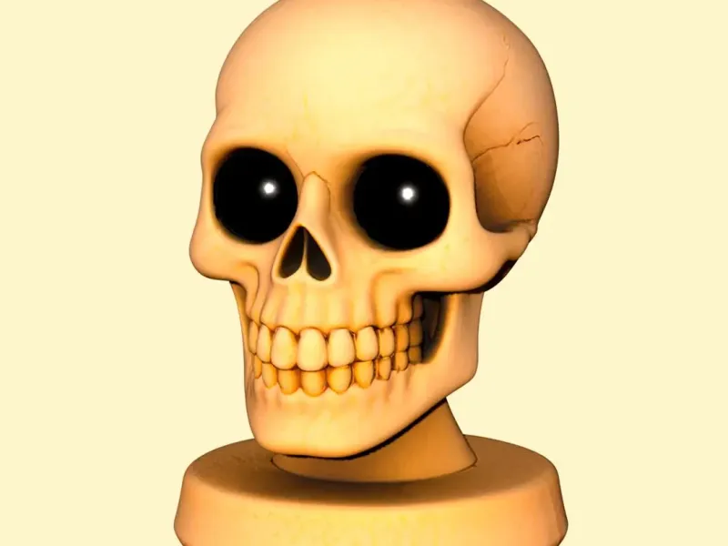 Cute Scull 3D print model