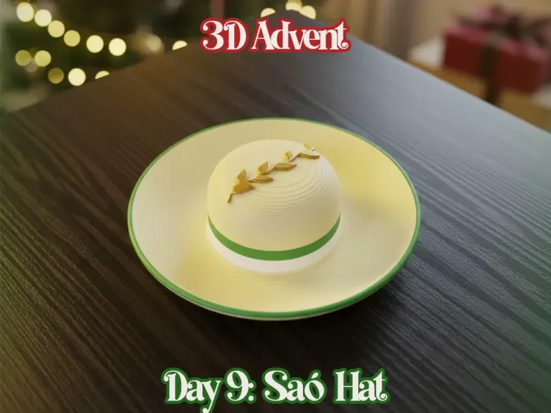 3D Advent Bolivia | Day 9 Saó Hat