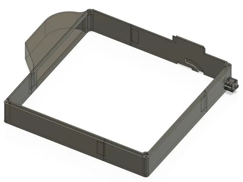 Alzatore K1C con paracatena (STL SEPARATO)