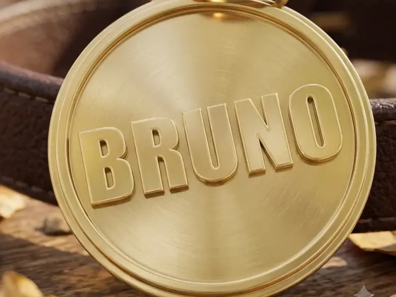 BRUNO DOG ID TAG