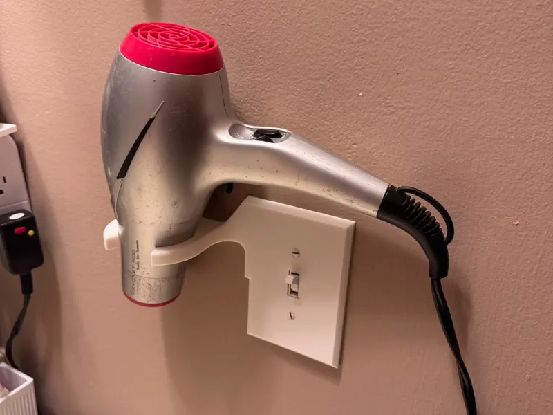 Hair Dryer Light Switch Cover