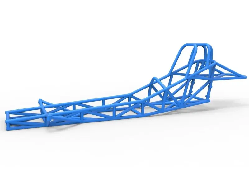 Frame of Vintage Funny Car Scale 1:25