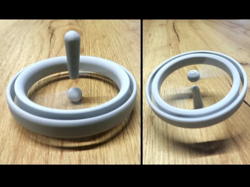 Spinning top with levitation effect