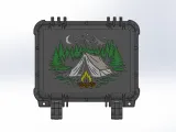 Compact Container Camping Tent Lid Design-1