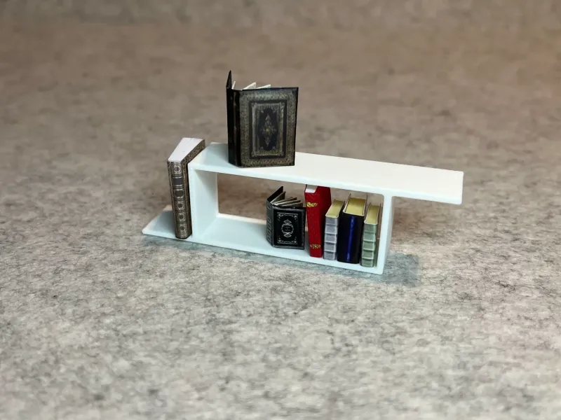 Dollhouse wall bookshelf miniature house
