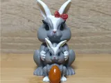 Cute Easter bunny. First egg-0