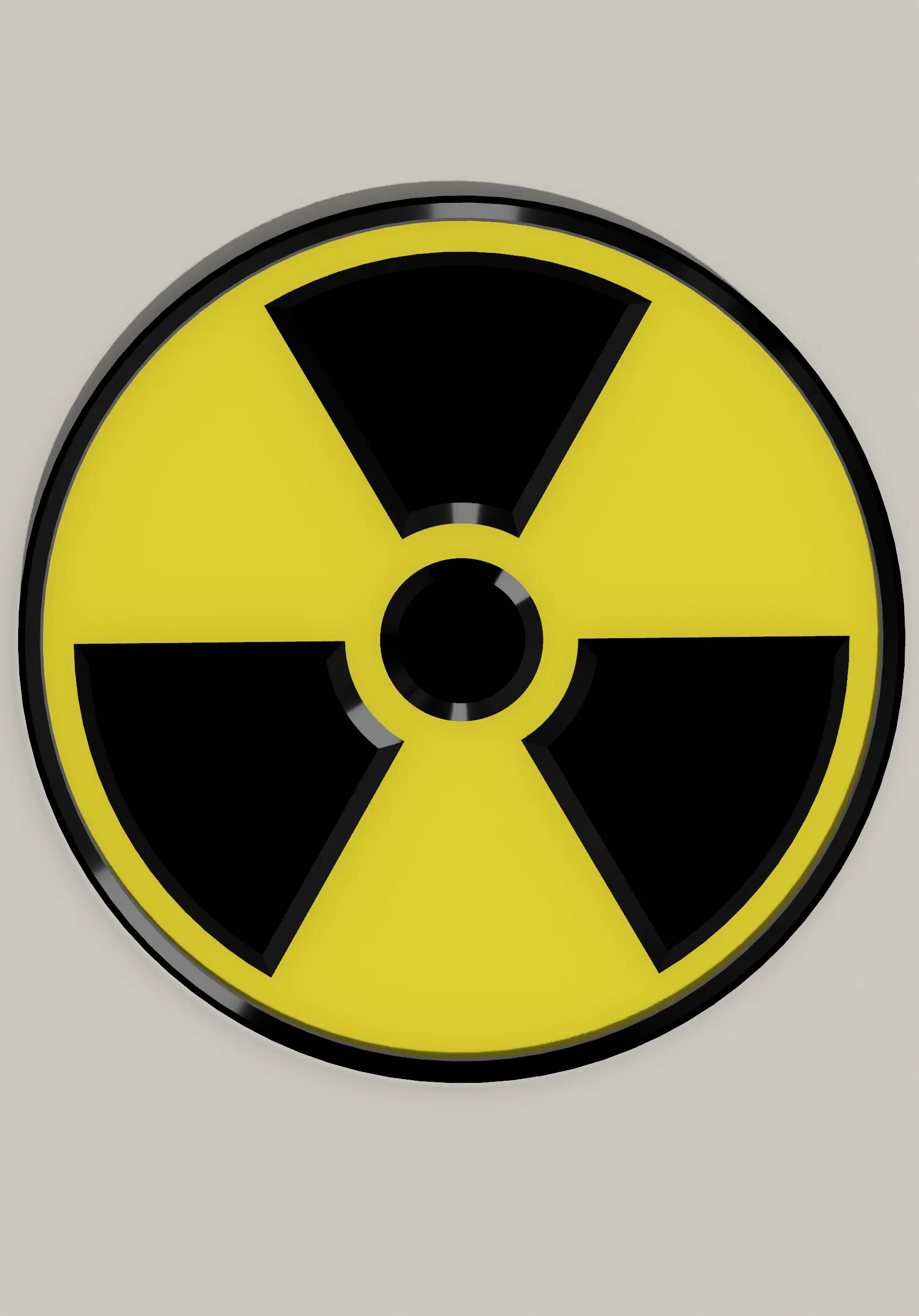 Nükleer Radyasyon Logo Bardak Altlığı