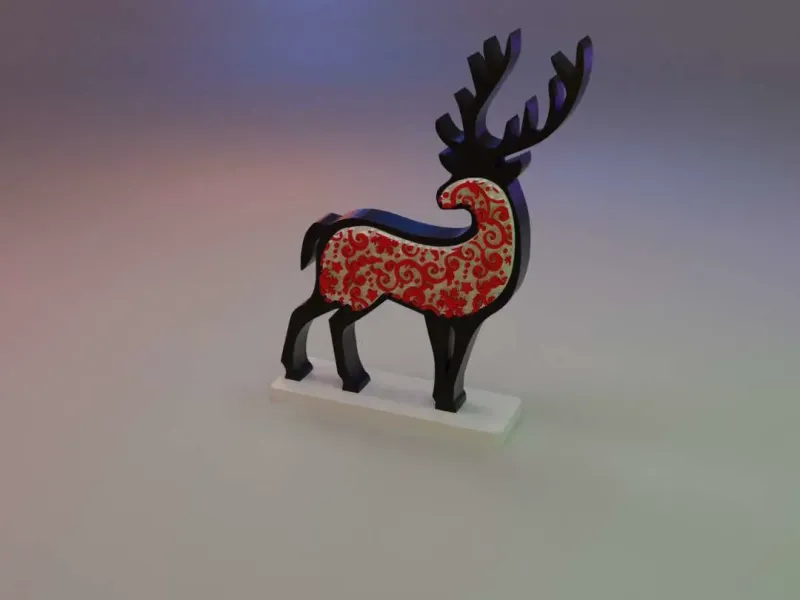 X-Mas Kıvırcık Ren Geyiği