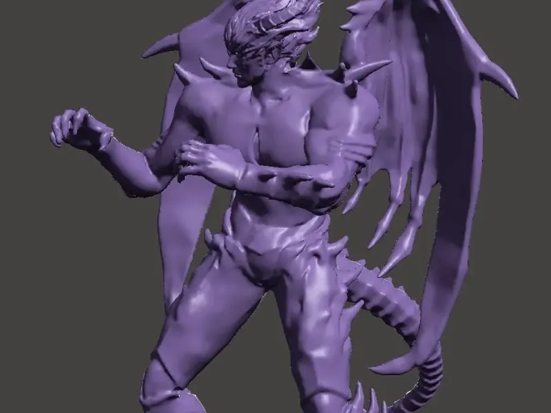 DEVIL KAZUYA MISHIMA - TEKKEN NAMCO Keyed and Cut 3D STL