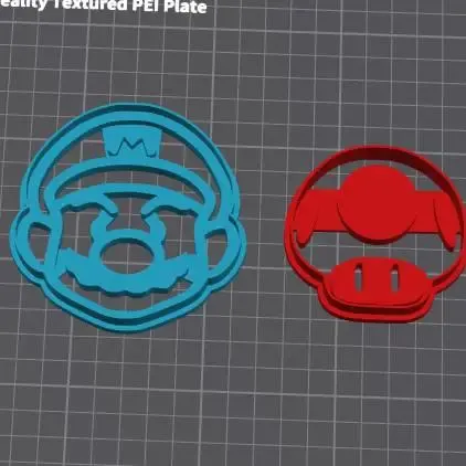 mario Cookie Cutter Set – 3D Printable STL for Baking