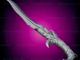 Elderflame Dagger Cosplay Valorant - STL File-3