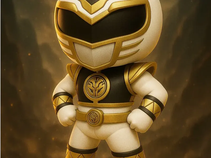 Power Rangers Blanco Chibi