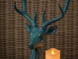 Rustic deer head candlestick-3