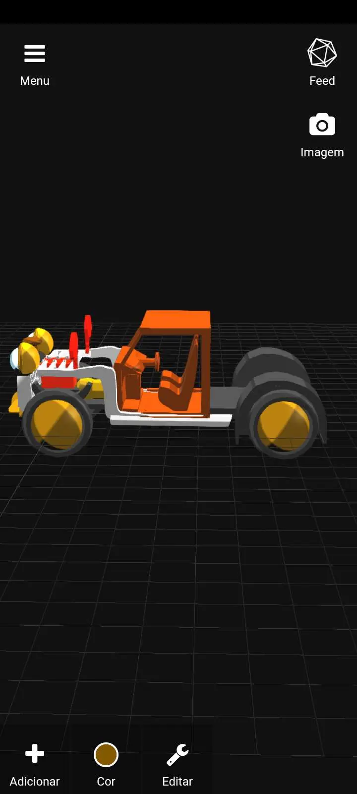 Hot hod with motor V8