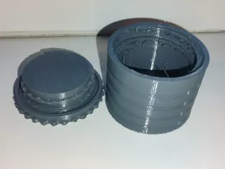 Threaded container
