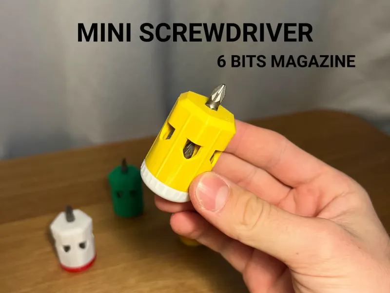 Mini-schroevendraaier met bitmagazijn