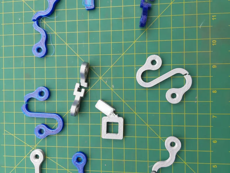 Destrutive Filament test specimens