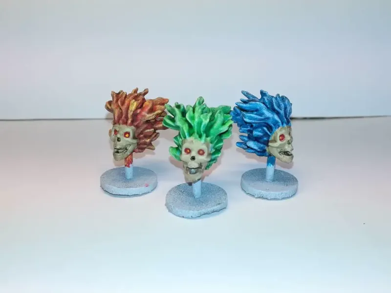 FLAMING SKULL - 28MM D&D MINIATURE