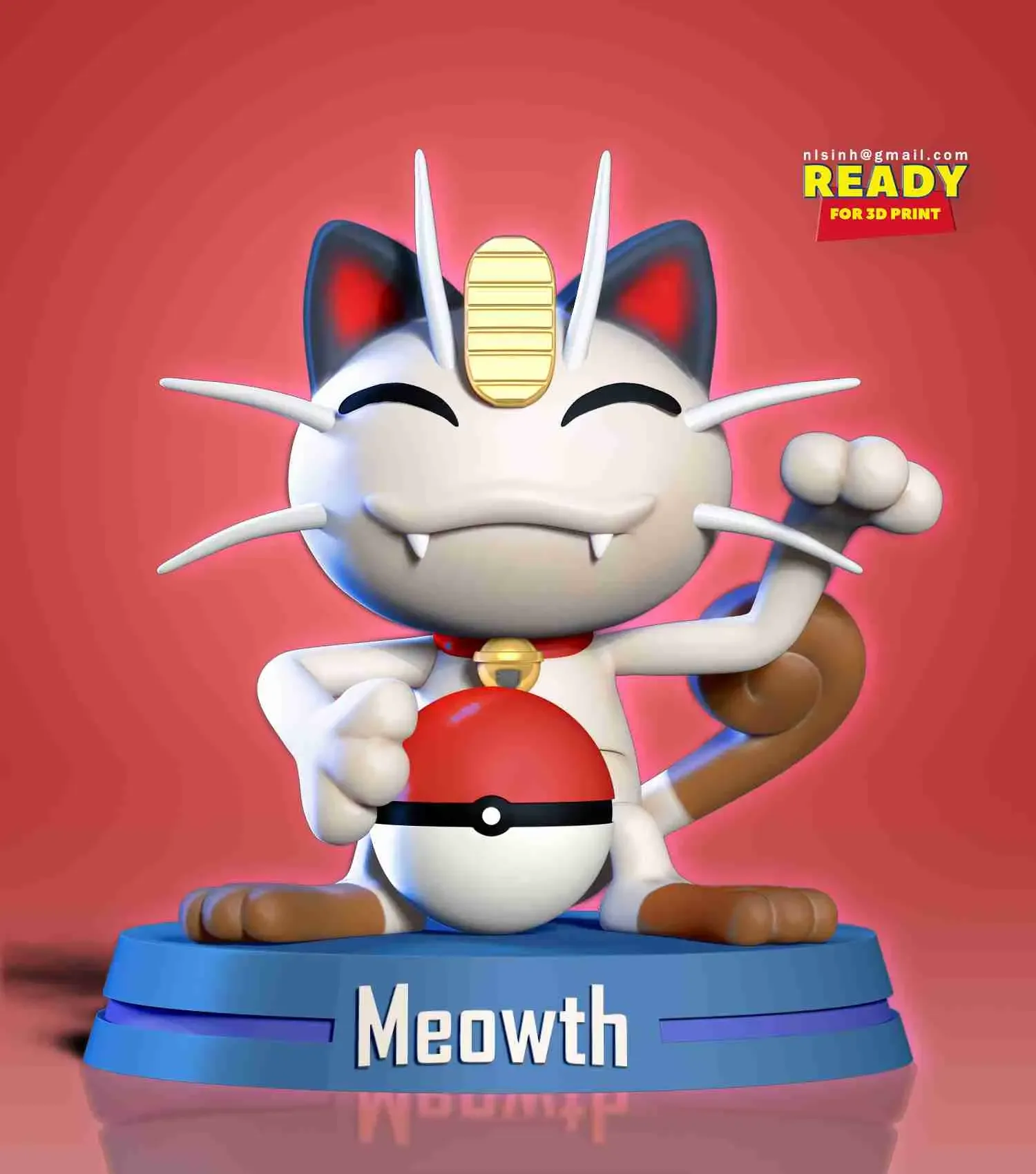 Lucky Meowth - Pokemon Fanart