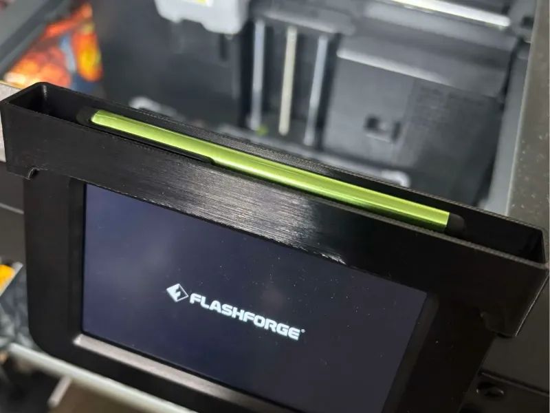 Flash forge AD5X screen mounted stylus holder