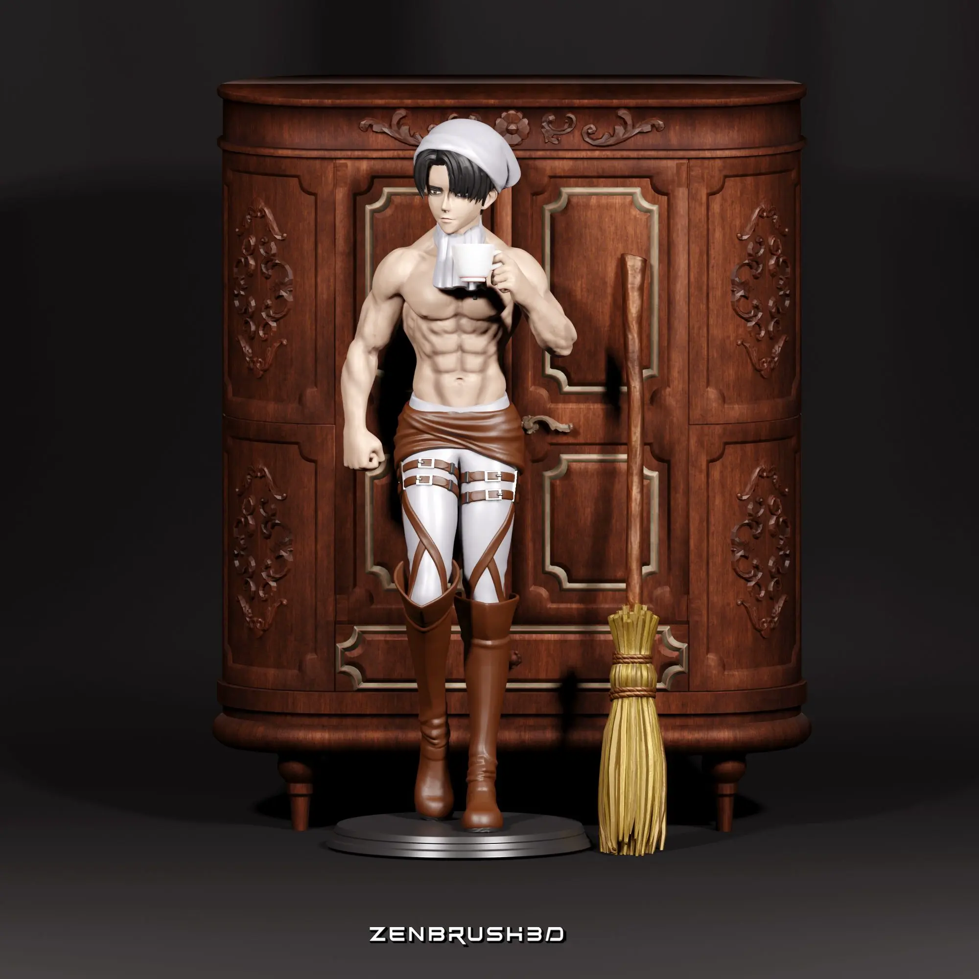 LEVI ACKERMAN - CLEANING OUTFIT - ATTACK ON TITAN 3D