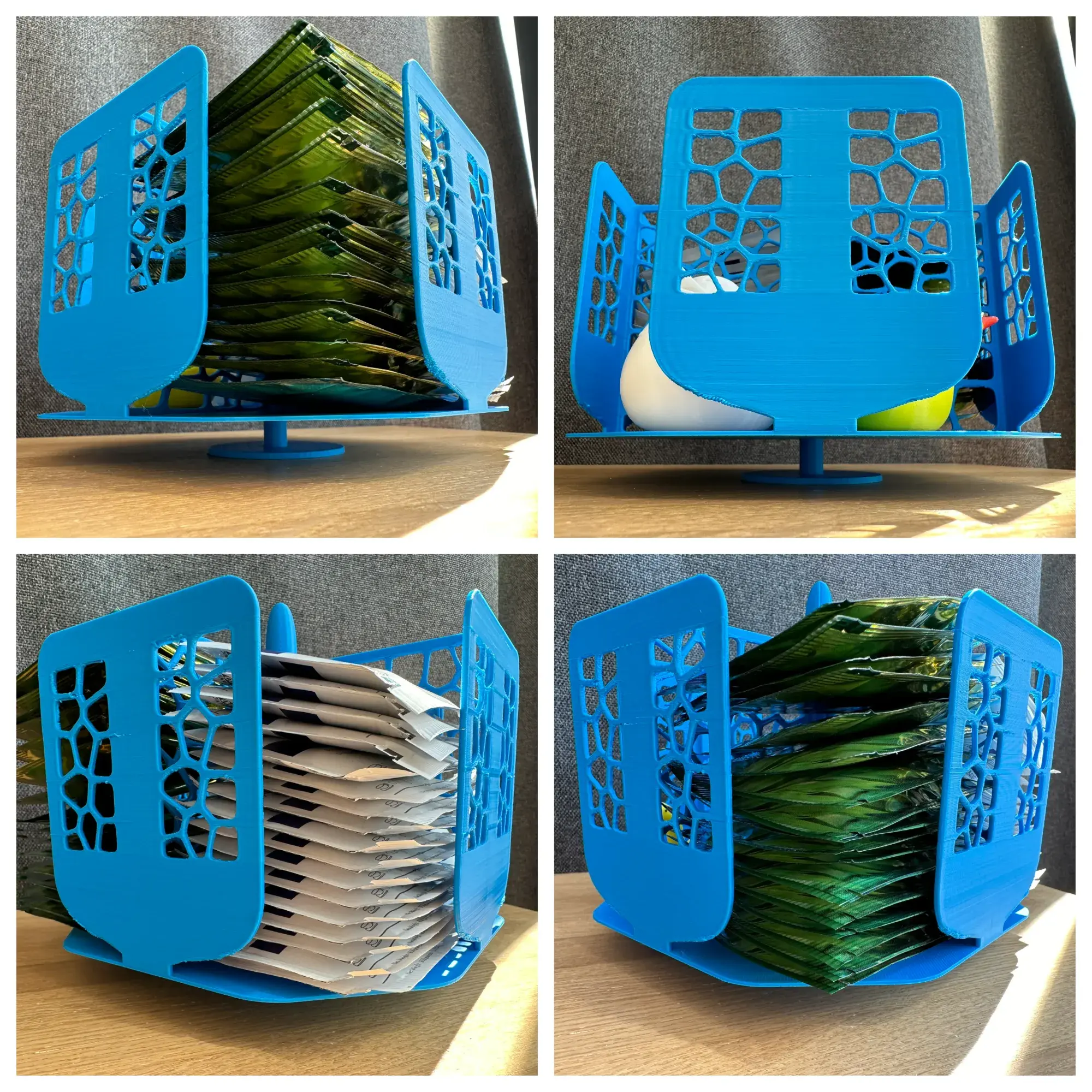 Rotating tea bags stand