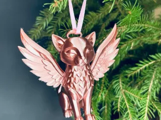 Angel cat Christmas tree ornament decoration