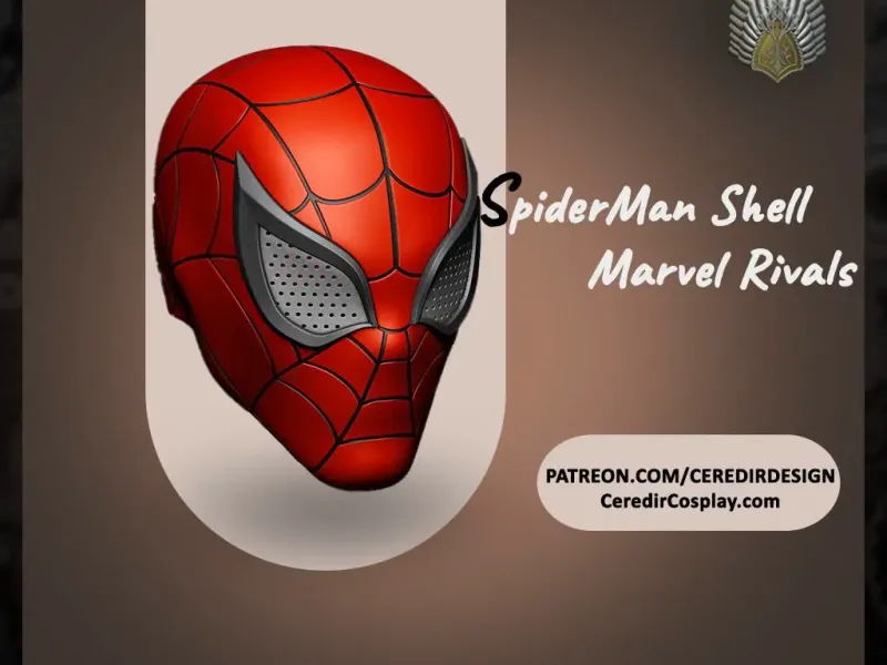 Marvel Rivals Spiderman Shell 3D DIGITAL DOWNLOAD
