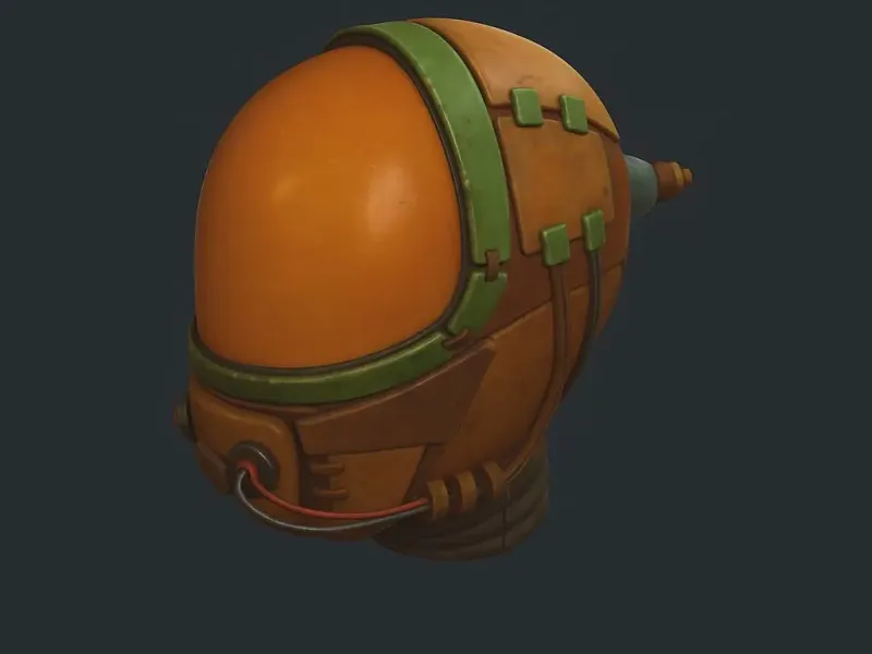Sci-Fi Helmet – Futuristic 3D Printable Armor Helmet STL Mod