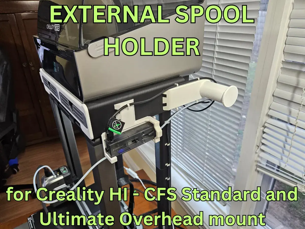 EXTERNAL SPOOL HOLDER FOR CREALITY HI - CFS OVERHEAD MOUNT