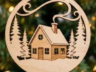 christmas house ornament