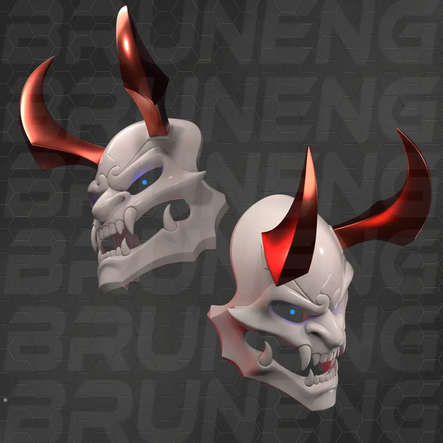 Blood Moon Shen Cosplay Mask - League of Legends Wild Rift