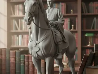 horse and his Chinese rider