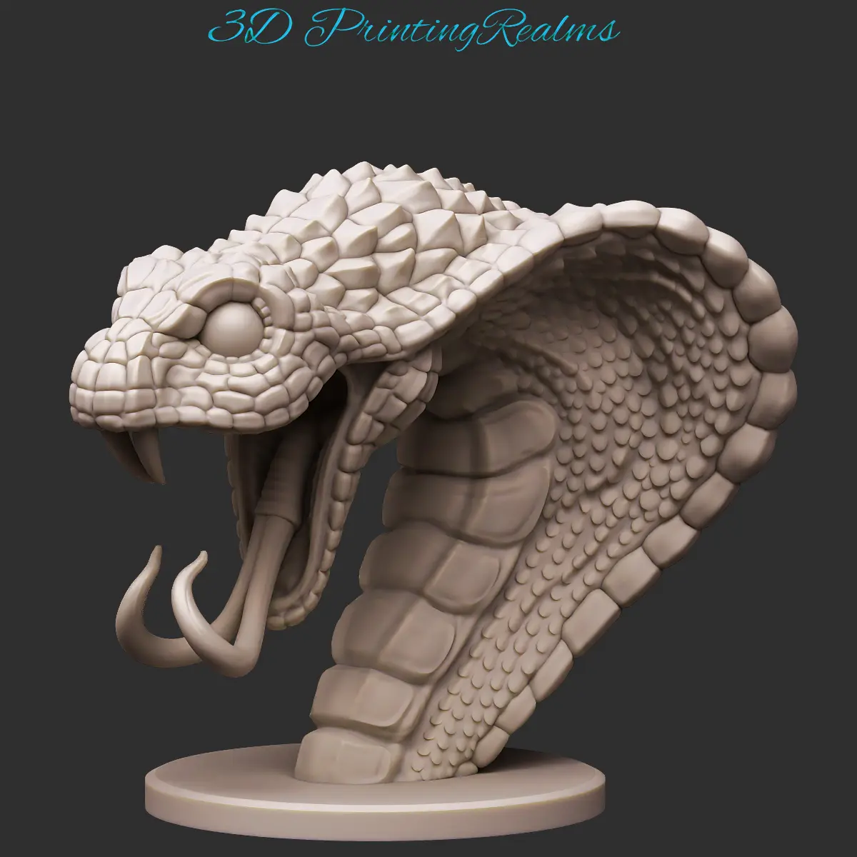Busto di serpente stilizzato