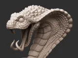 Stylized Snake Bust-1