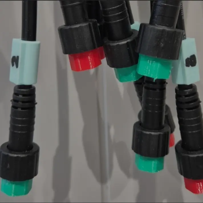 Pigtail end cap for BALS