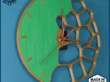 Voronoi design wall clock-4