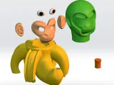CHIMPANZINI BANANINI -BRAINROT - STL file 3mf MULTICOLOR 3D-1