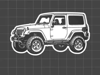 Jeep 4x4 Off-Road Keychain