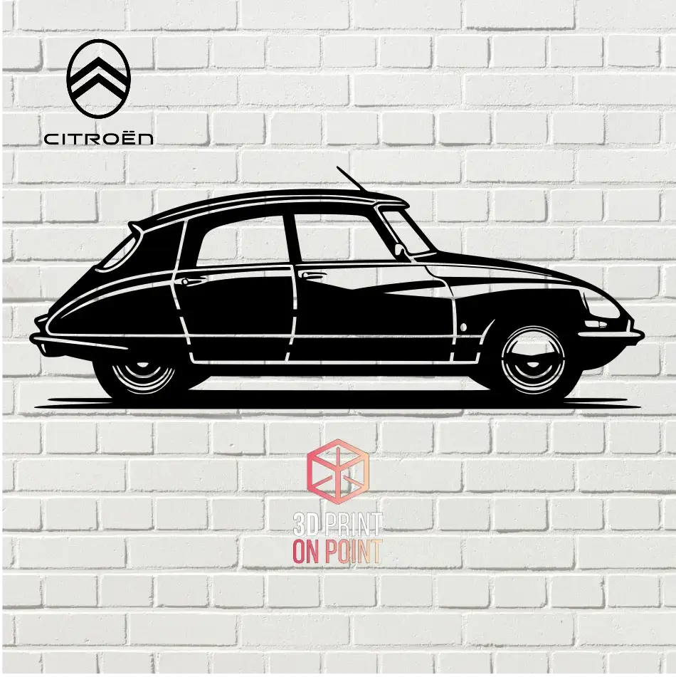 CITROEN DS VINTAGE - 2D WALL ART #1