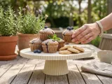 Ribbed cake stand, cookie platter-1